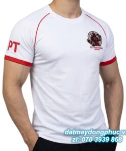 Đồng phục PT màu trắng không cổ