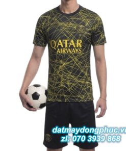 Đồng phục đá banh PSG màu vàng