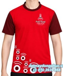 Đồng phục quán ăn fast food màu đỏ