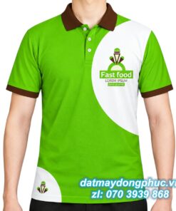 Đồng phục quán ăn màu xanh lá