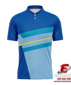Đồng phục áo golf màu xanh dương xanh da
