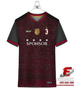 Đồng phục đá banh AC Milan màu đỏ đậm