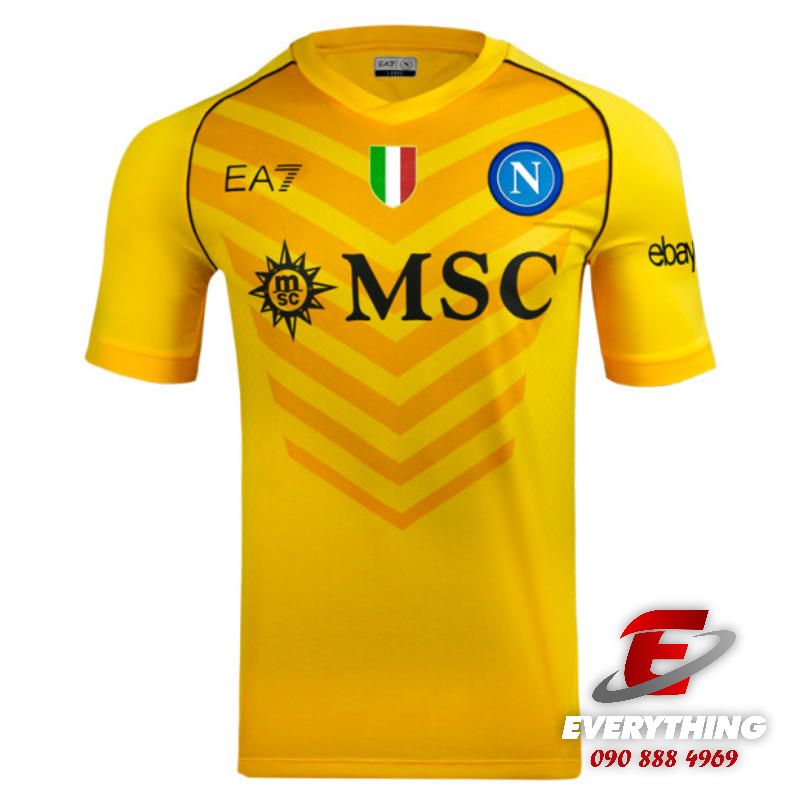 Mẫu áo thủ môn CLB Napoli màu vàng