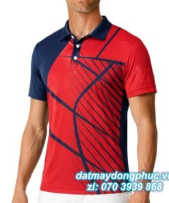 Áo Đồng Phục Thể Thao CLB Màu Đỏ Sọc Đen