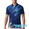 Áo Đồng Phục Tennis Polo Xanh Kẻ