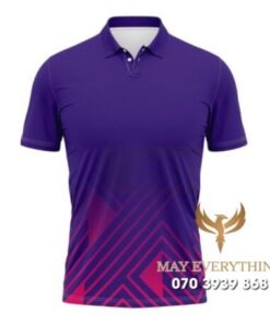 Áo Đồng Phục Tennis Polo Xanh Tím