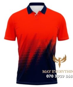 Áo Tennis Thiết Kế Sọc Đỏ Đen Độc Đáo