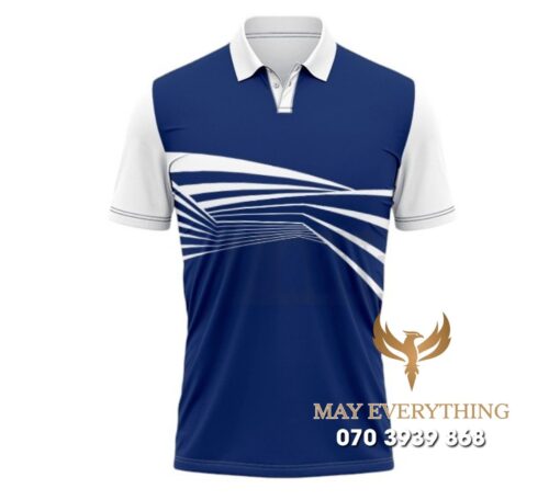 Áo Tennis Polo Thiết Kế Xanh Dương Áo Tennis Polo Thiết Kế Xanh Dương