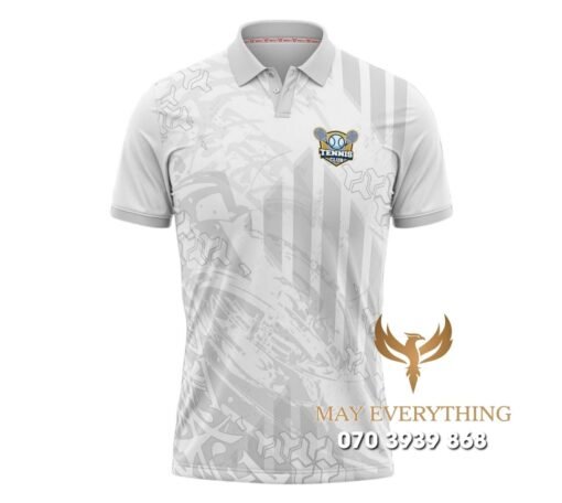 Áo Đồng Phục Tennis Polo Trắng Thiết Kế Sang Trọng Áo Đồng Phục Tennis Polo Trắng Thiết Kế Sang Trọng