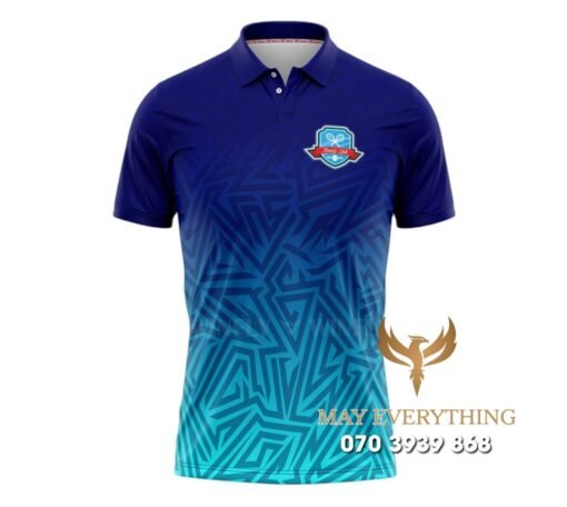 Áo Đồng Phục Tennis Polo Gradient Xanh Navy Áo Đồng Phục Tennis Polo Gradient Xanh Navy