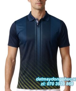 Áo Đồng Phục Tennis Polo Đen Xanh Sang Trọng