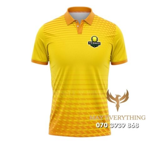 Áo Đồng Phục Tennis Polo Sắc Vàng Năng Động Áo Đồng Phục Tennis Polo Sắc Vàng Năng Động