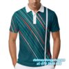 Áo Đồng Phục Tennis Polo Xanh Viền Trắng 4 Áo Đồng Phục Tennis Polo Xanh Viền Trắng