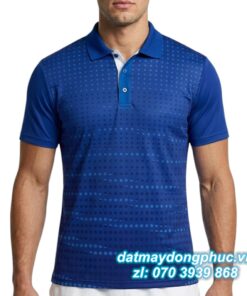Áo Đồng Phục Tennis Polo Xanh Dương