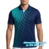Áo Đồng Phục Tennis Polo Xanh Chấm Bi