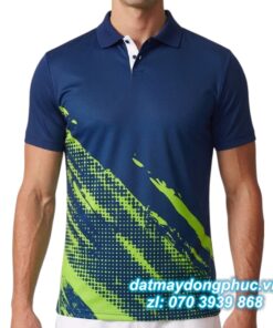 Áo Đồng Phục Tennis Polo Xanh Đen