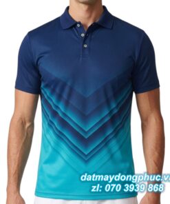 Áo Đồng Phục Tennis Polo Xanh Đen