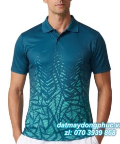 Áo Đồng Phục Tennis Polo Xanh Rêu