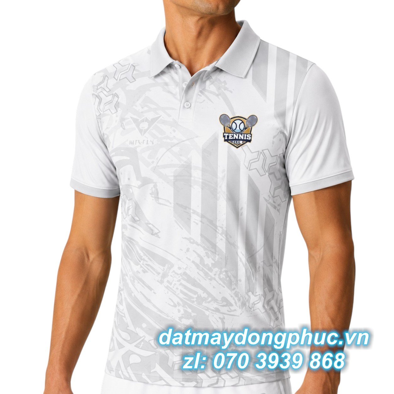 Áo Tennis Sọc Xám Độc Đáo Áo Tennis Sọc Xám Độc Đáo