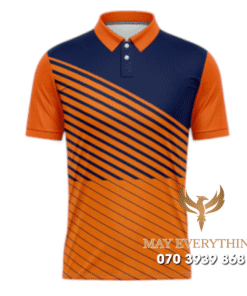 Áo Polo Đồng Phục Golf CLB Màu Cam Xanh Thiết Kế