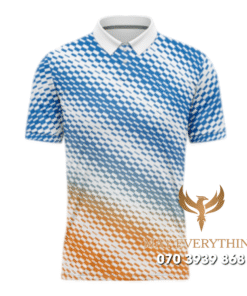 Áo Polo Đồng Phục Golf CLB Màu Xanh Cam Thiết Kế Hiện Đại