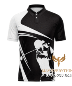 Áo Polo Đồng Phục Golf CLB Màu Đen Thiết Kế Hiện Đại
