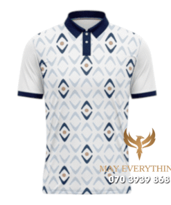 Áo Polo Đồng Phục Golf CLB Màu Trắng Thiết Kế Hiện Đại