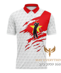 Áo Polo Đồng Phục Golf CLB Màu Đỏ Thiết Kế Phong Cách