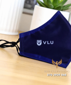 May khẩu trang VLU xanh đậm