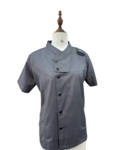 May áo tạp dề màu xám