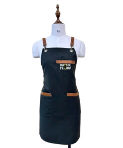 May tạp dề jean phối túi nâu