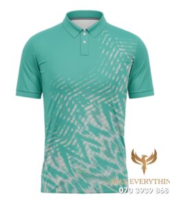 Áo Polo Đồng Phục Golf CLB Màu Xanh Ngọc Thiết Kế Hiện Đại