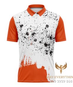 Áo Polo Đồng Phục Golf CLB Màu Cam Thiết Kế Hiện Đại