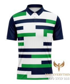 Áo Polo Đồng Phục Golf CLB Màu Xanh Trắng Thiết Kế