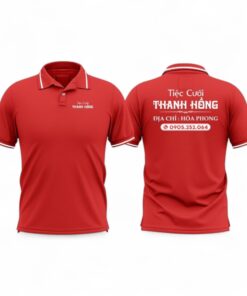 Áo Thun Polo Đồng Phục Tiệc Cưới Thanh Hồng