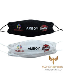 May khẩu trang KF94 in logo Amboy