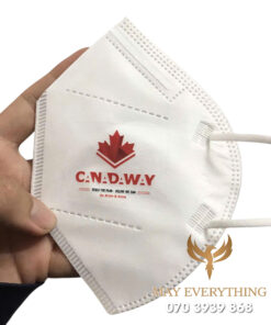 May khẩu trang N95 in logo CNDWY