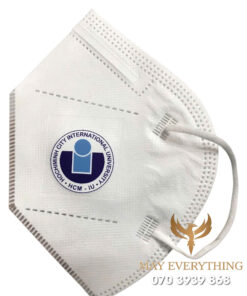 May khẩu trang N95 in logo trường đại học