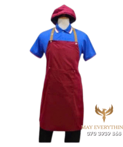 In tạp dề 24h siêu tốc màu đỏ