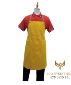 In tạp dề 24h siêu tốc màu vàng chanh