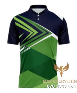 Áo Polo Đồng Phục Golf CLB Màu Xanh Lá Kẻ