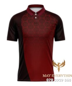 Áo Polo Đồng Phục Golf CLB Bình Dương Màu Nâu Đỏ Thiết Kế