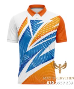 Áo Polo Đồng Phục Golf CLB Cam Pha Màu Cam Trắng Thiết Kế