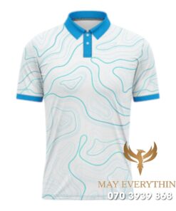 Áo Polo Đồng Phục Golf CLB Bắc Ninh Màu Xanh Trắng Thiết Kế