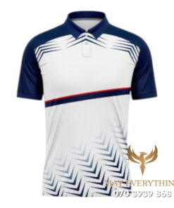 Áo Polo Đồng Phục Golf CLB Cẩm Khê Màu Tím Trắng Thiết Kế