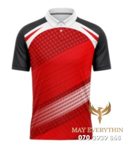 Áo Polo Đồng Phục Golf CLB Màu Đỏ Đen Thiết Kế
