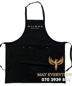 May tạp dề màu đen Milbon