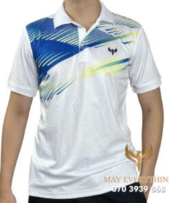 Áo Thun Polo Đồng Phục Công Ty Màu Trắng Xanh