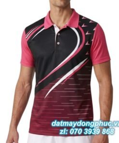 Áo Đồng Phục Thể Thao CLB Màu Đỏ Đen