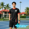 Áo Đồng Phục Pickleball In Hình Màu Đen 4 Áo Đồng Phục Pickleball In Hình Màu Đen